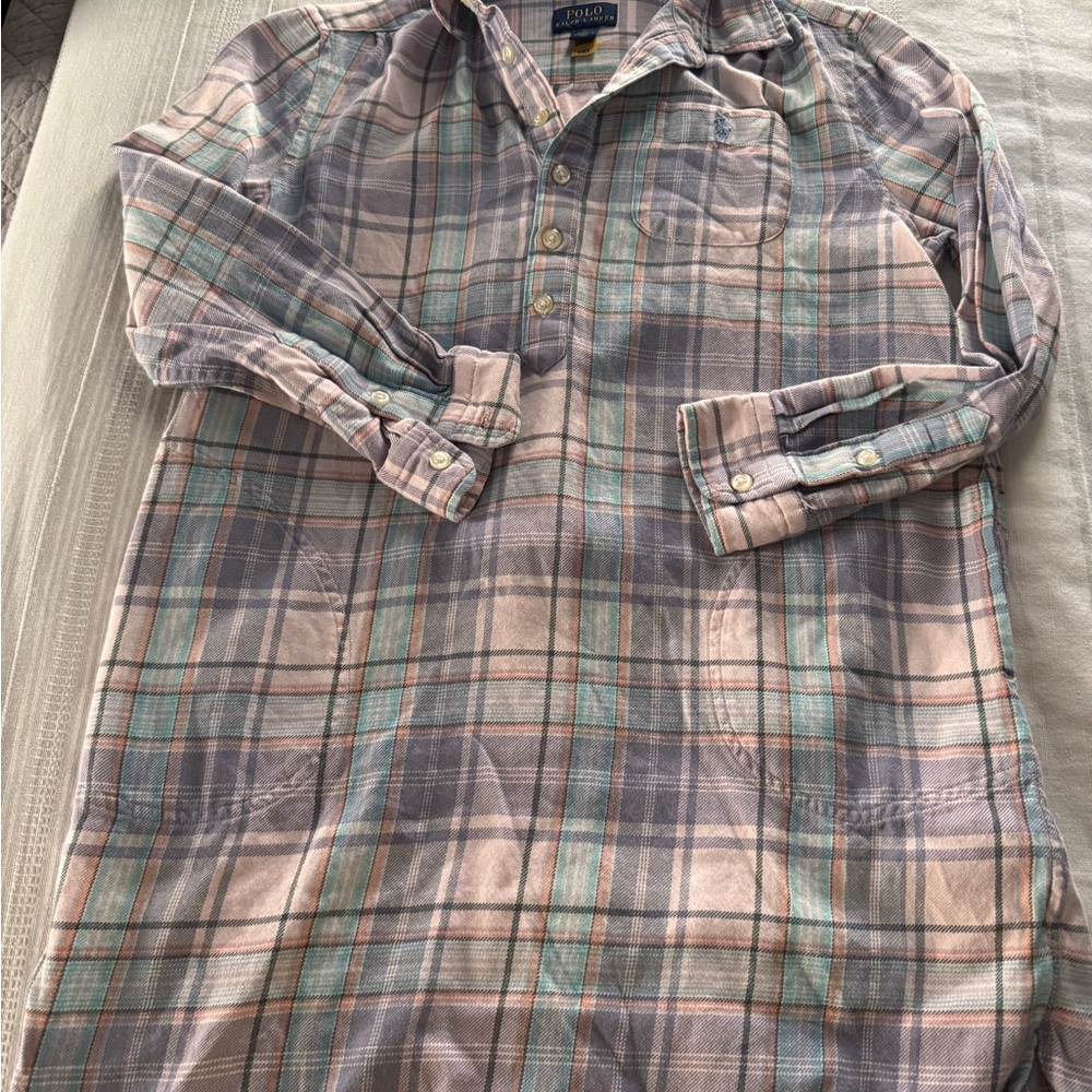 Polo Ralph Lauren kids Multicolor Plaid Button Down dress